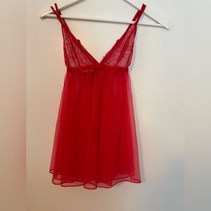 Victoria's Secret Red Babydoll Sleepwear